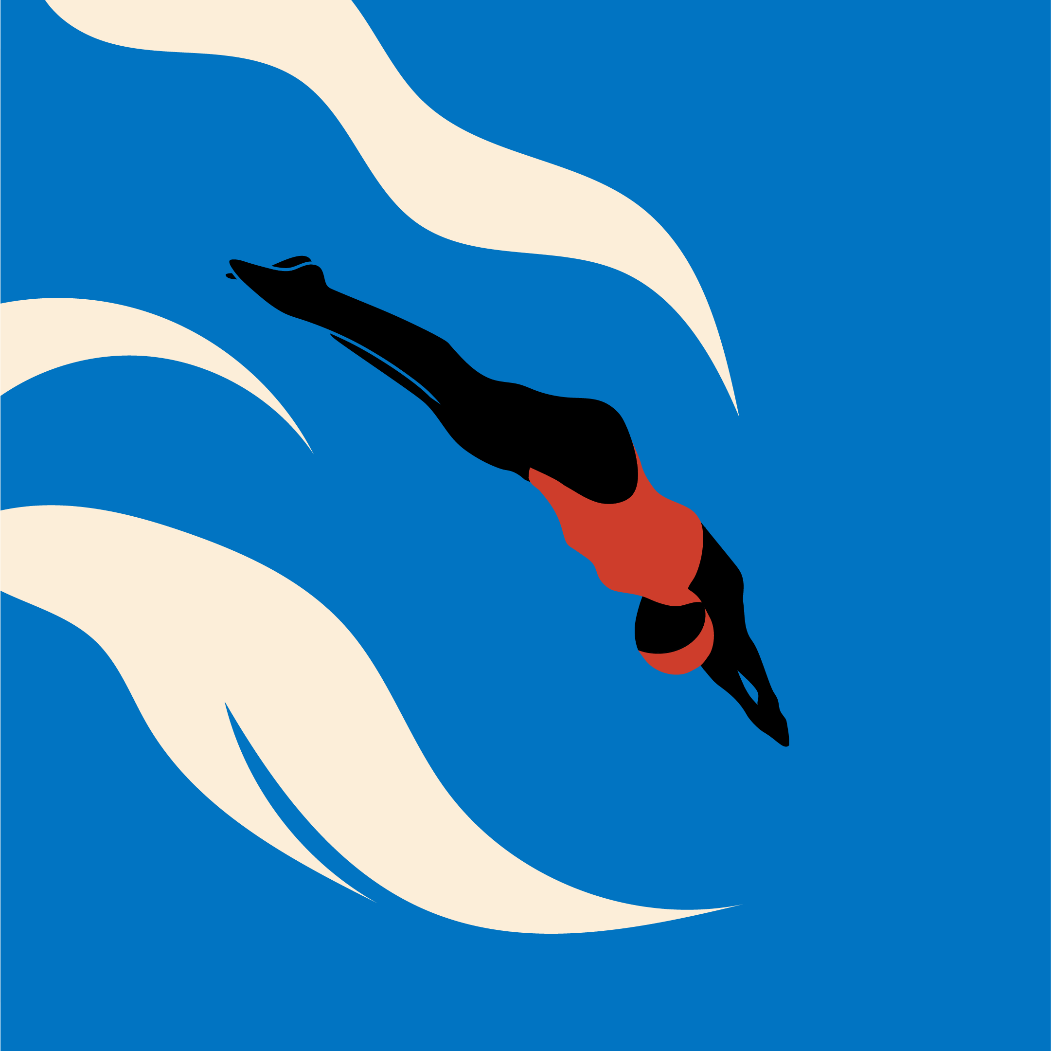 Siluet af en person, der sidder i en sauna med håndklæde