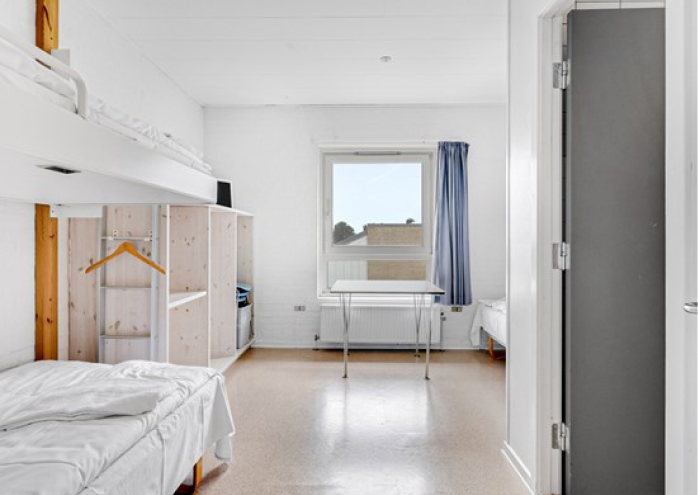 Udsyn på et af værelserne på Danhostel Nørresundby